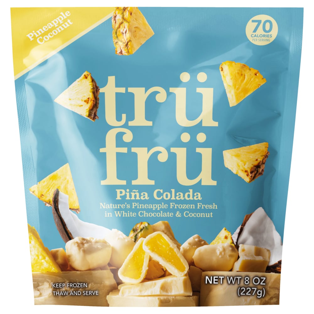 Tru Fru Frozen Pineapples in White Chocolate & Coconut