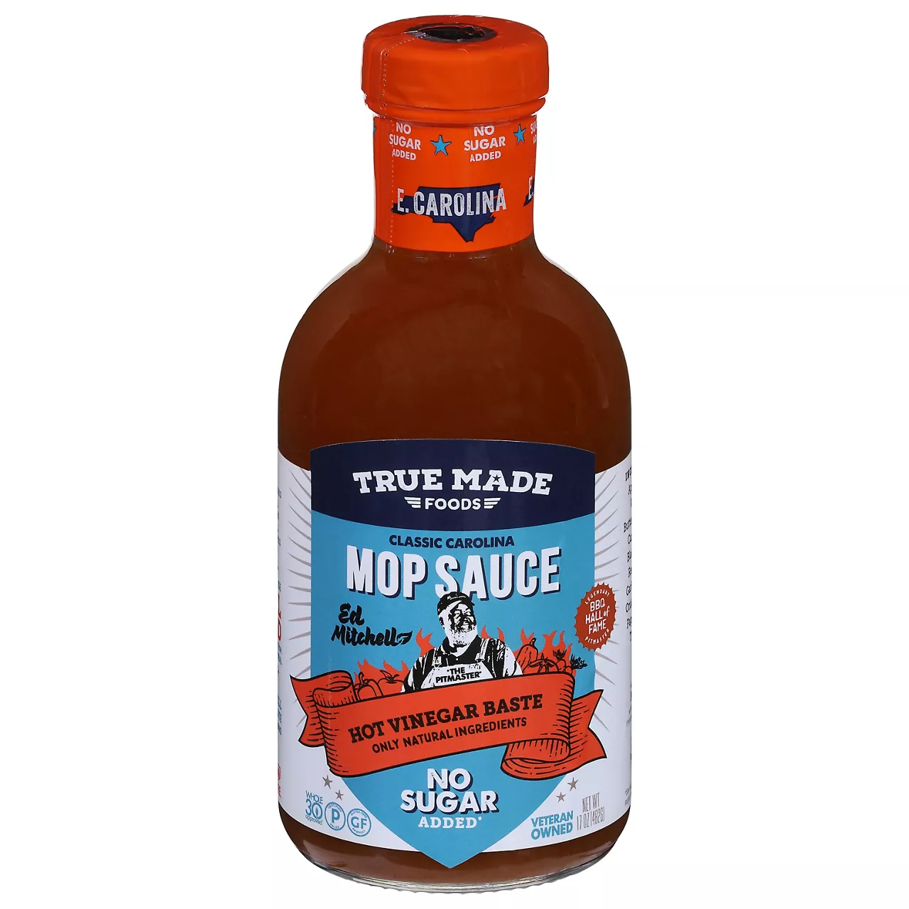True Made Foods Mop Sauce, Classic Carolina, Hot Vinegar Baste