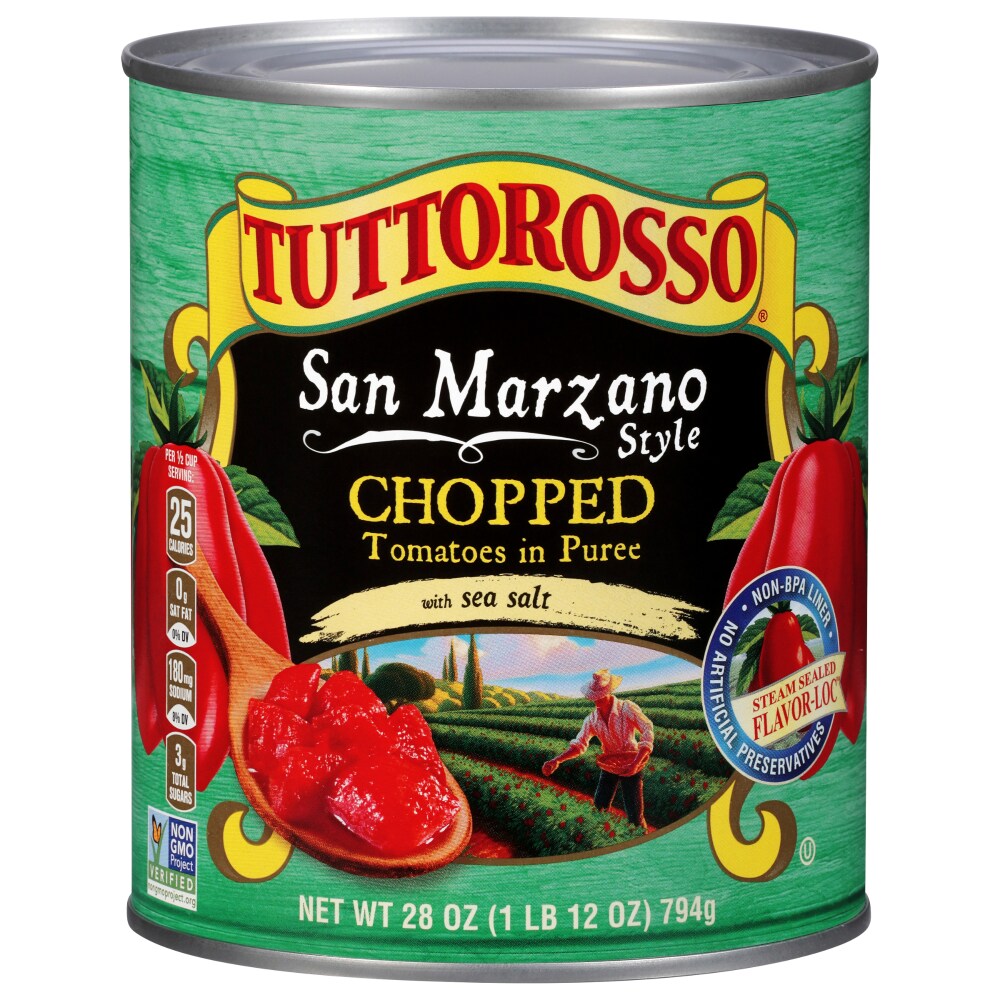 Tuttorosso® San Marzano Style Chopped Tomatoes In Puree With Sea Salt