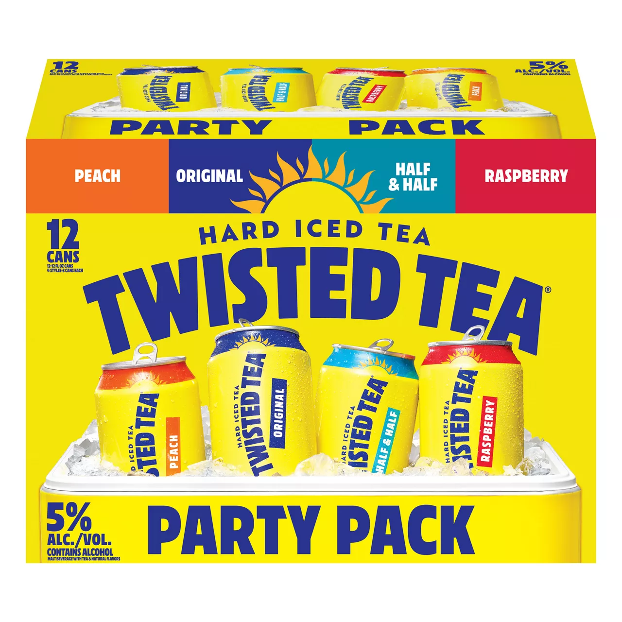 Twisted Tea Hard Iced Tea Party Pack 12 pk Cans