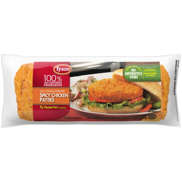 Tyson Chicken Breast Patties Spicy