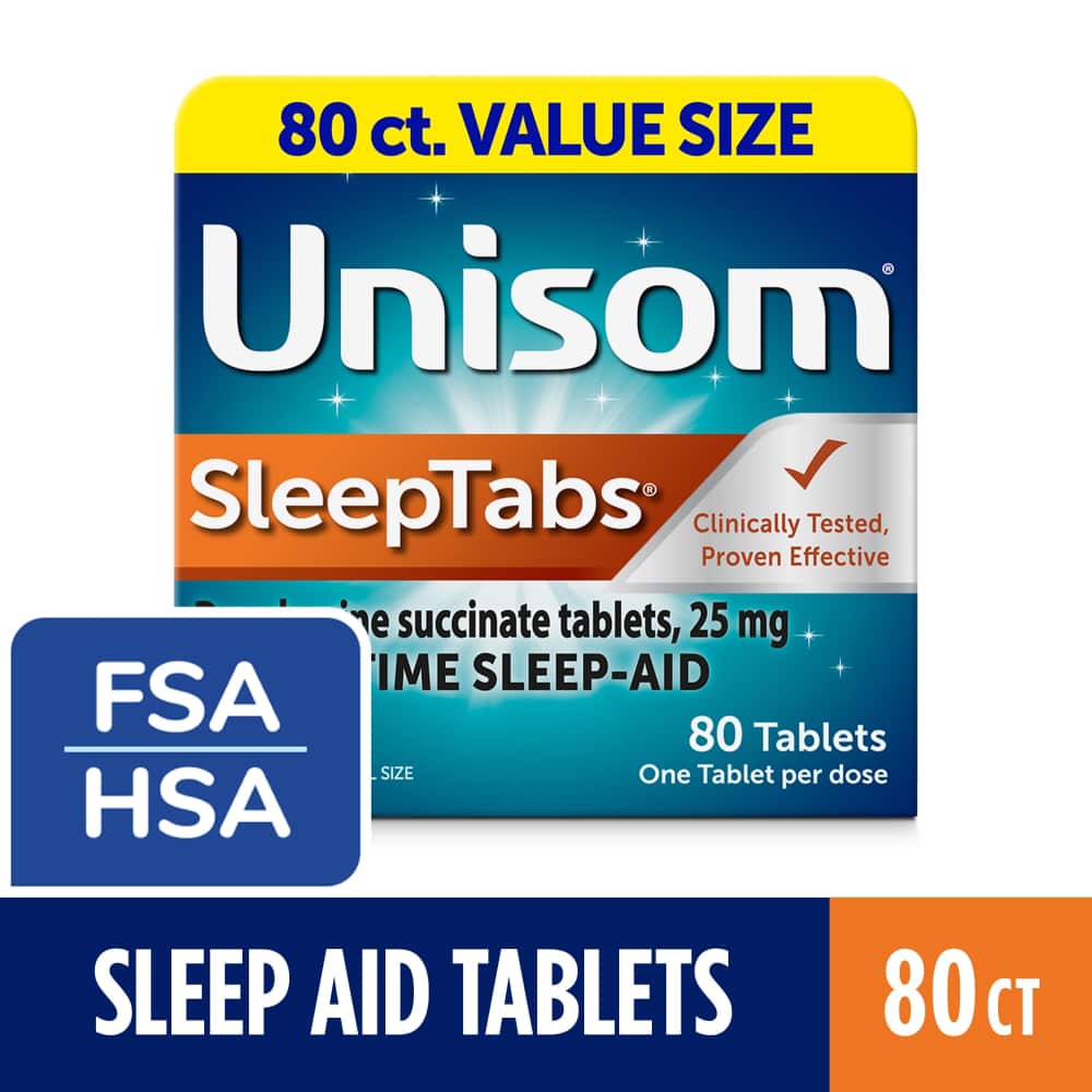 Unisom Sleep Tabs, Nighttime, 25 mg, Tablets