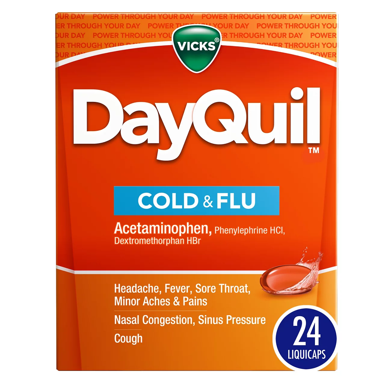 Vicks DayQuil Cold & Flu Multi-Symptom Relief LiquiCaps