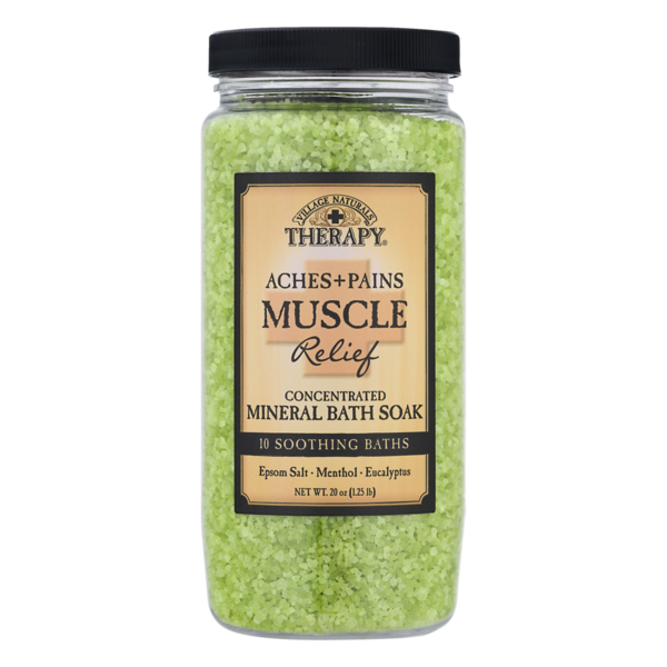 Village Naturals Therapy Mineral Bath Soak Aches & Pains Relief