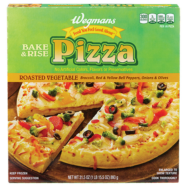 Wegmans Bake & Rise Roasted Vegetable Frozen Pizza