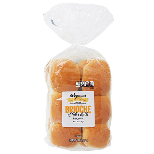 Wegmans Brioche Slider Rolls, 12 Rolls