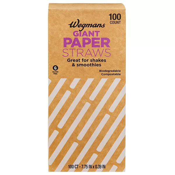Wegmans Giant Paper Straws