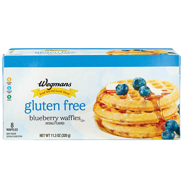 Wegmans Gluten Free Frozen Blueberry Waffles, 8 Waffles