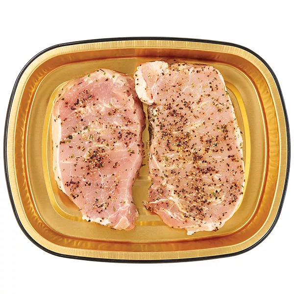 Wegmans Gold Pan Black Pepper Pork Chops, Ready to Cook