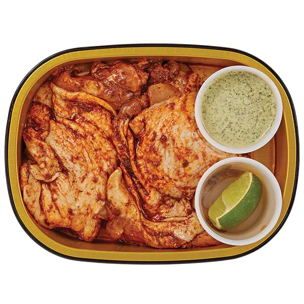 Wegmans Gold Pan Chipotle Chicken Thighs with Cilantro Lime Sauce, Ready to Cook