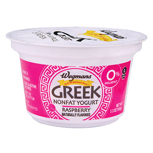 Raspberry Fruit On The Bottom Nonfat Greek Strained Yogurt