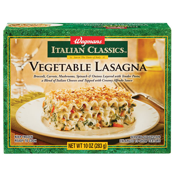 Wegmans Italian Classics Frozen Vegetable Lasagna, Single Serve