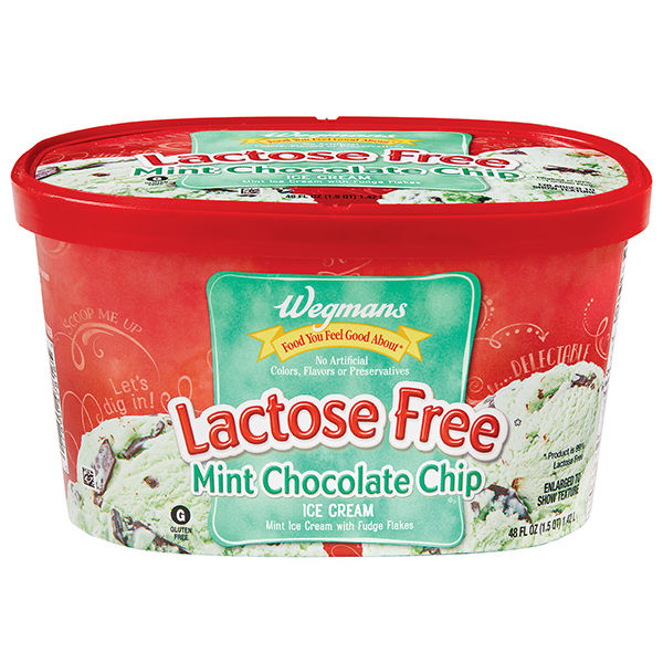 Wegmans Lactose Free* Mint Chocolate Chip Ice Cream