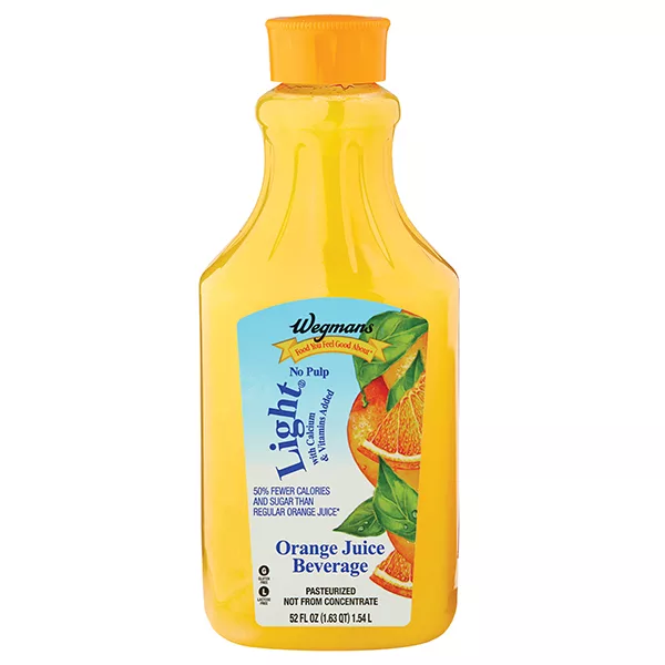 Wegmans Light No Pulp Orange Juice Beverage with Calcium & Vitamins Added
