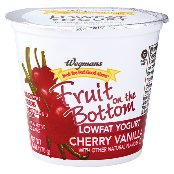Wegmans Lowfat Cherry Vanilla Fruit On The Bottom Yogurt