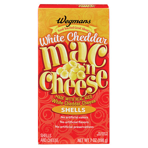 Wegmans Mac n Cheese, White Cheddar, Shells