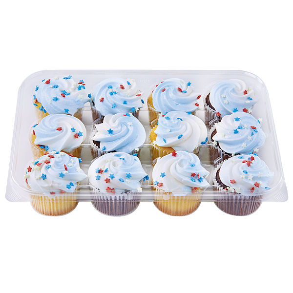 Wegmans Mini Patriotic Cupcakes, 12 Count