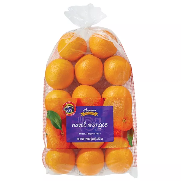 Wegmans Navel Oranges, Bagged, FAMILY PACK