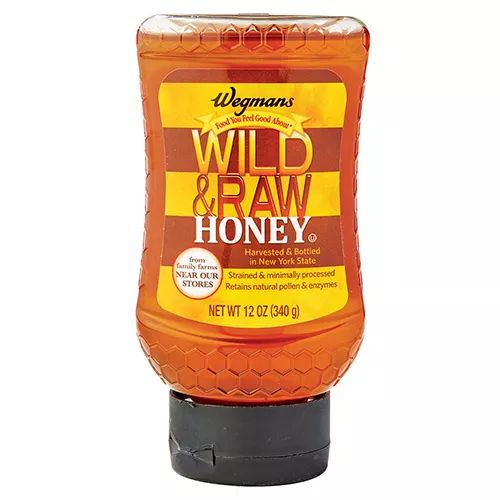 Wegmans Near Our Stores Wild & Raw Honey Squeeze Bottle