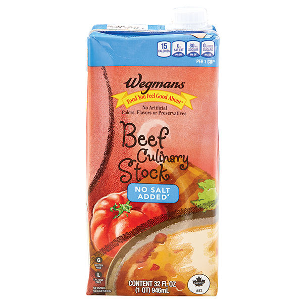 Wegmans Food You Feel Good About No Salt Added* Beef Culinary Stock