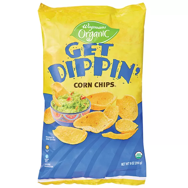 Wegmans Organic Get Dippin' Corn Chips, Scoop