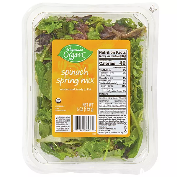 Wegmans Organic Spinach Spring Mix