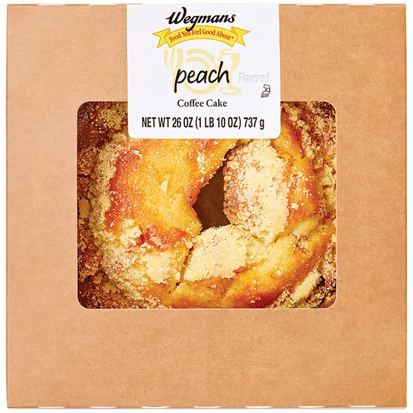 Wegmans Peach Flavored Coffee Cake