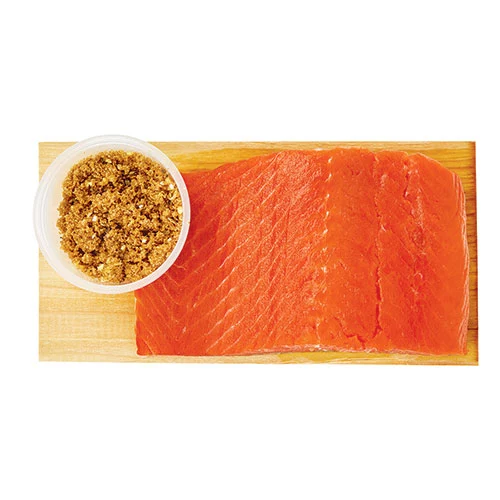 Wegmans Ready to Cook Cedar Plank Wild Salmon with Brown Sugar Cracked Pepper Seasoning Blend