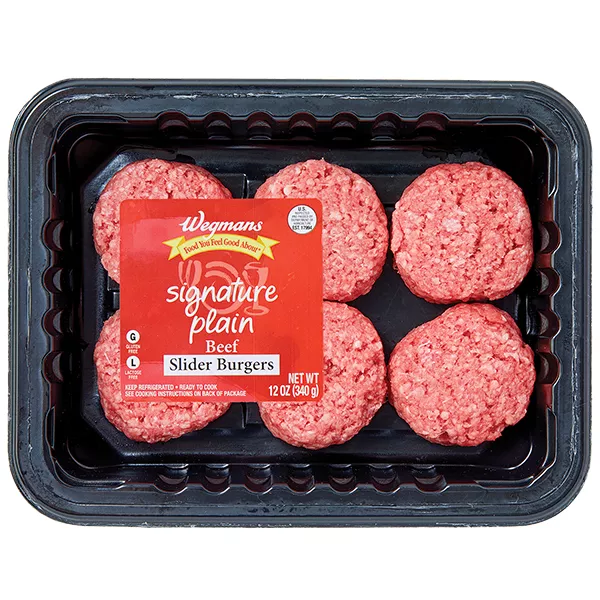 Wegmans Ready to Cook Signature Plain Beef Slider Burgers