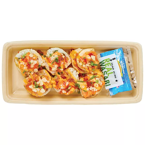Wegmans Spicy King Salmon Volcano Roll (Raw Sushi)