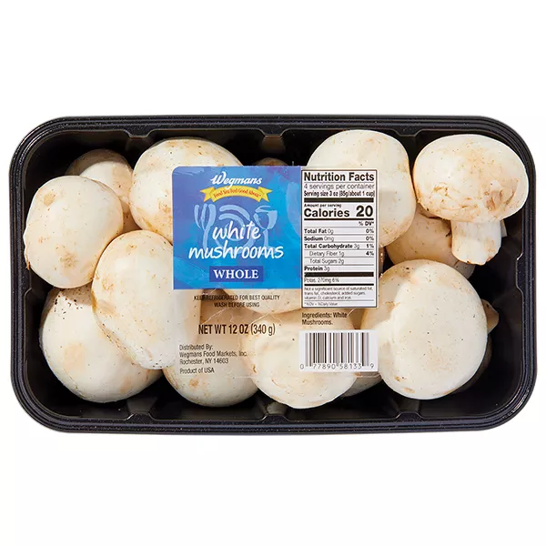 Wegmans Whole White Mushrooms