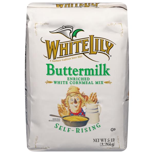 White Lily Cornmeal Mix, Buttermilk, White, Enriched, Self Rising