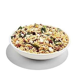 Whole Foods Greek Orzo Salad ingredients fresh vegetables feta olives