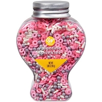 Wilton Heart Bottle Pink Sprinkles
