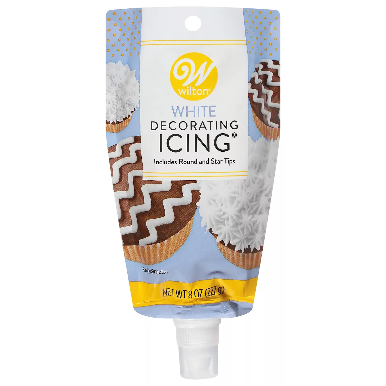 Wilton White Icing Pouch with Tips