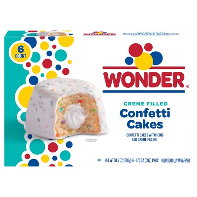 Wonder Cream Filled Confetti Cakes