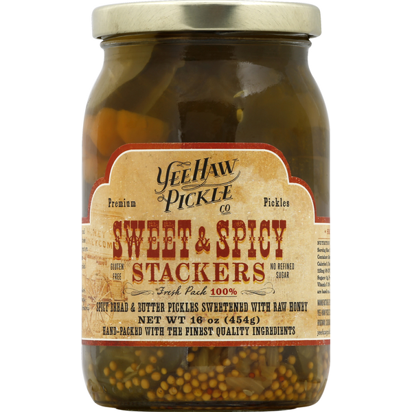 Yee Haw Pickles Sweet & Spicy Stackers - Case 6