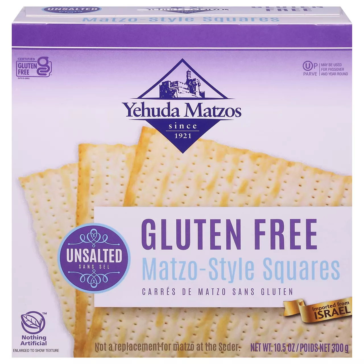 Yehuda Matzo-Gluten Free-Unsalted