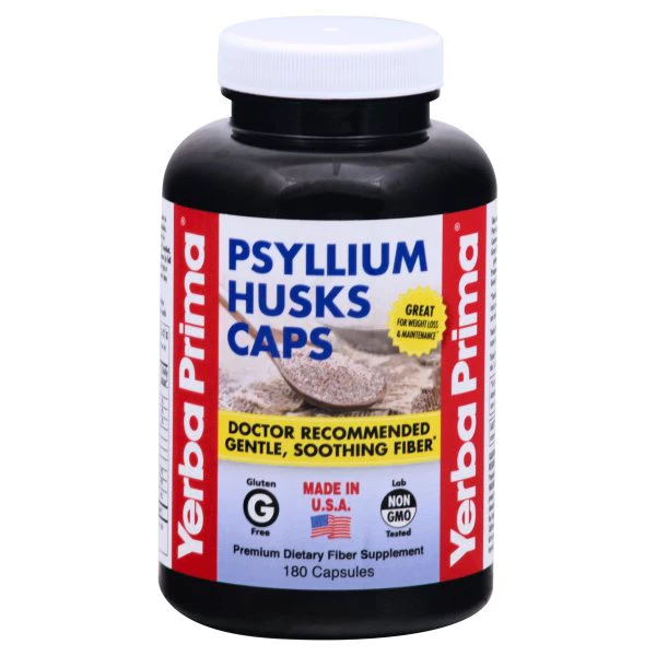 Yerba Prima Psyllium Husks Caps 625 mg Capsules