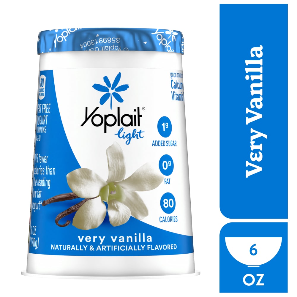 Yoplait Light Very Vanilla Gluten-Free Fat-Free Yogurt Cup