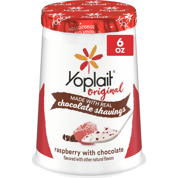 Yoplait Original Low Fat Raspberry With Chocolate Yogurt Cup
