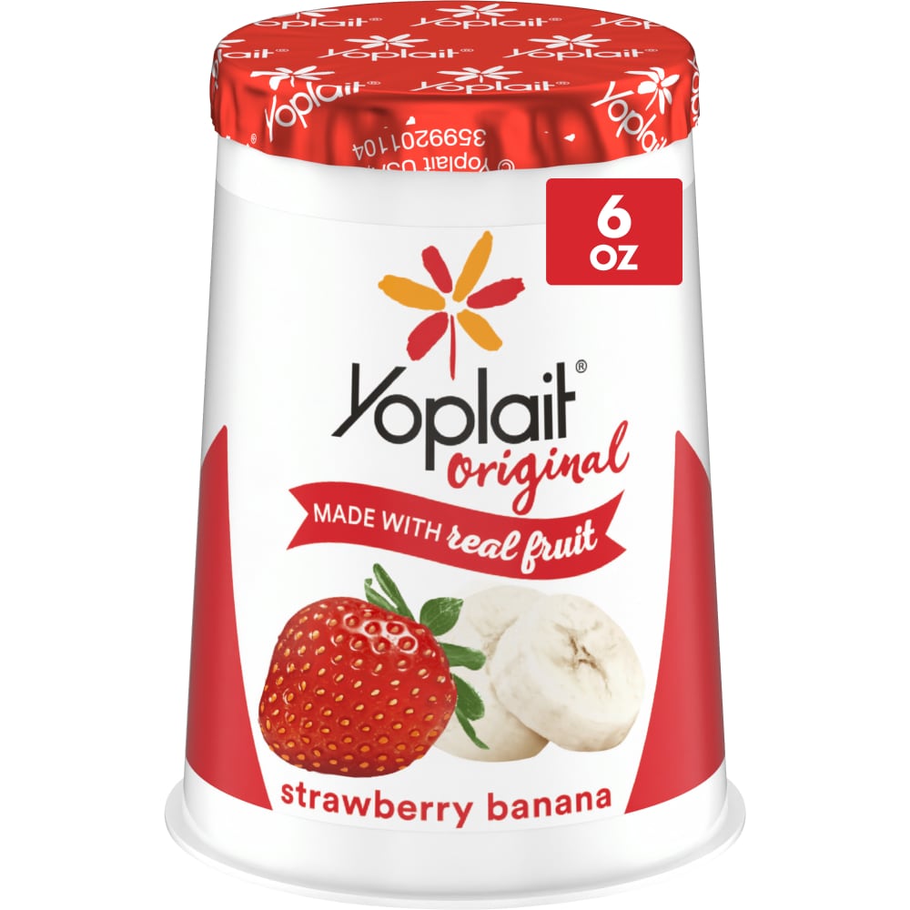 Yoplait Original Low Fat Strawberry Banana Yogurt Cup