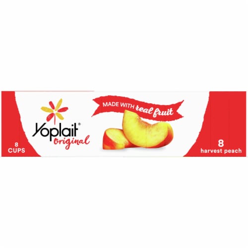 Yoplait Original Low Fat Harvest Peach Yogurt Cups
