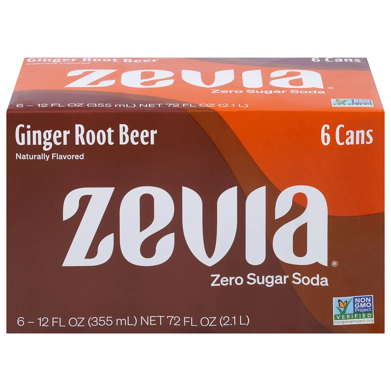 Zevia Zero Calorie, Gluten-Free Ginger Root Beer Soda Pop