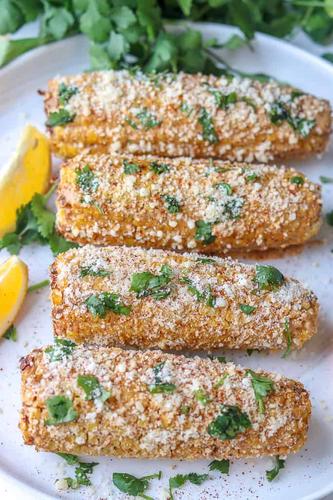 Air Fryer Mexican Street Corn On The Cob 