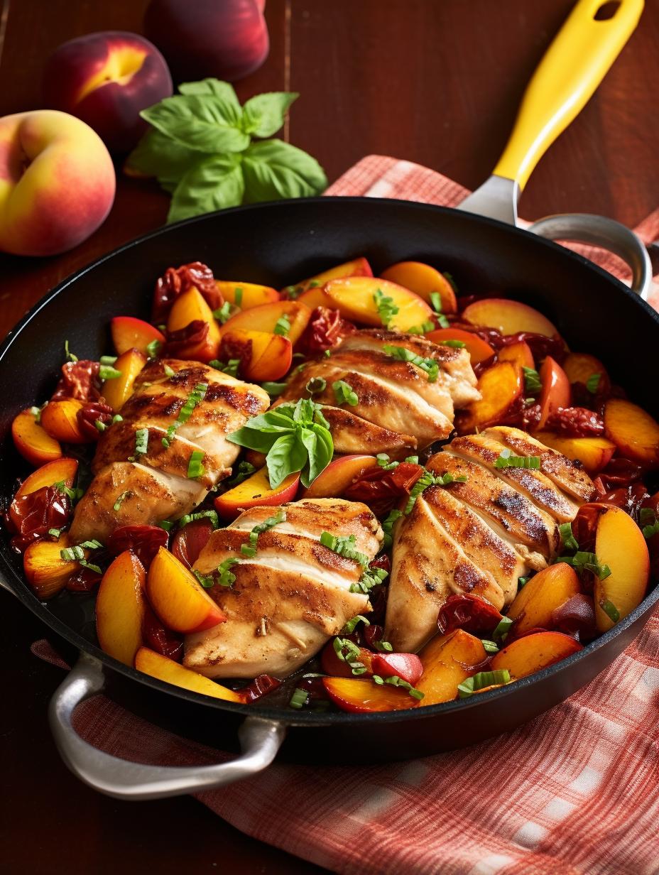 Balsamic Glazed Peach Chicken