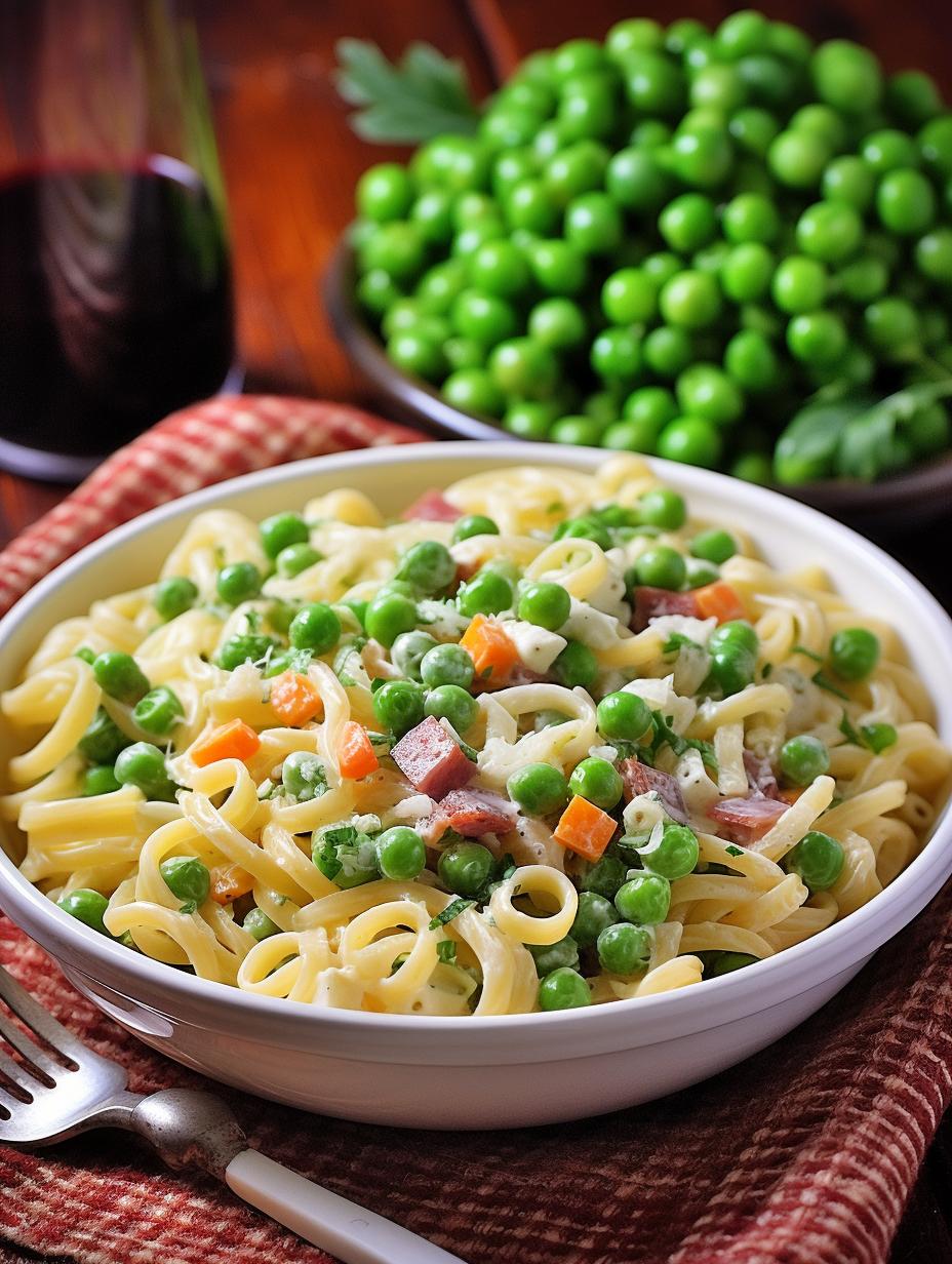 Blissful Fettuccine with Pancetta and Fresh Peas