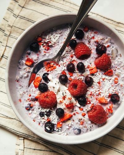 Blueberry & Coconut Bircher Muesli