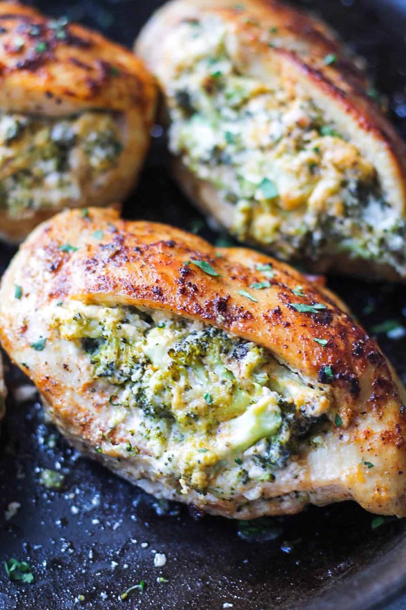 Broccoli and Cheese Stuffed Chicken