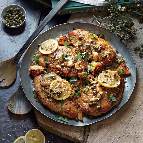 Charred Lemon Chicken Piccata